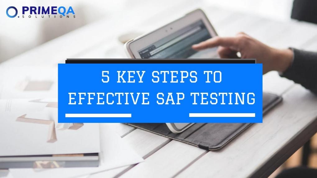 Steps for SAP Testing
