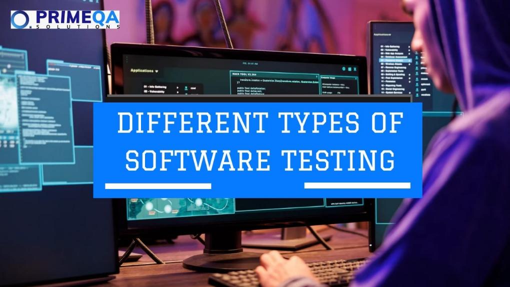 Different types of software testing